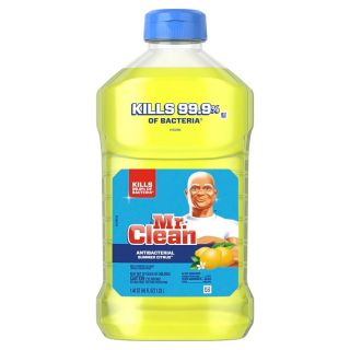 MR CLEAN Antibacterial Cleaner, Summer Citrus, 45 oz. Bottle, Liquid