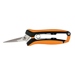 FISKARS  Pruning Snip, Stainless Steel Blade, Precision Ground Blade, Plastic Handle, Soft-Grip Handle