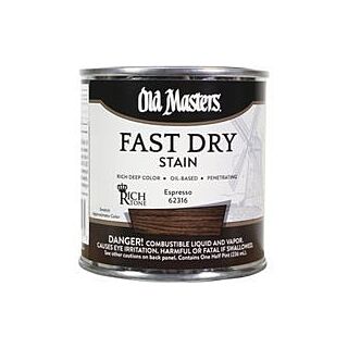 Old Masters Fast Dry Stain, Espresso, 1/2 Pint