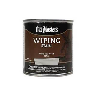 Old Masters Wiping Stain, Weathered Wood 1/2 Pint