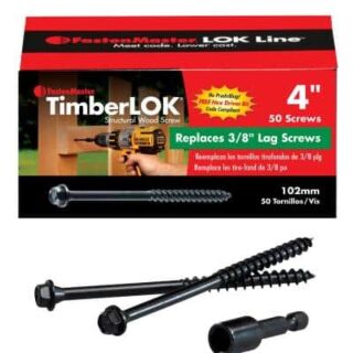 FastenMaster TimberLOK® 4 in. Structual Wood Screw, 50 Count