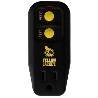 CCI 2762 GFCI Surge Protector, 120 V, 15 A, 1-Outlet, Yellow