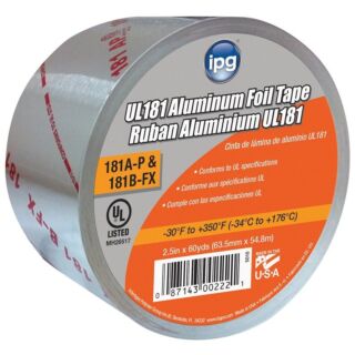 IPG 5010-B Foil Tape with Liner, 60 yd L, 2-1/2 in W