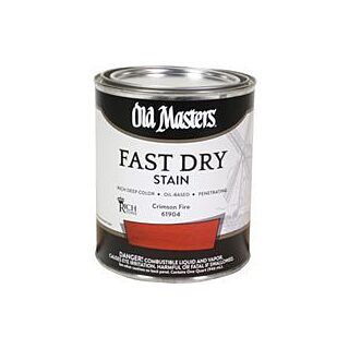 Old Masters Fast Dry Stain, Crimson Fire, Quart