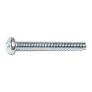 MIDWEST #8-32 x 1½ in. Zinc Plated Steel Coarse Thread Phillips Pan Head Machine Screws, 80 Count