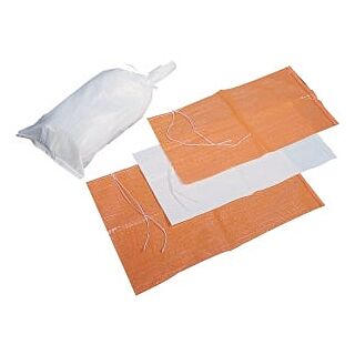 Mutual Industries Sand Bag, 14 in. Wide x 26 in. Long  Woven Polypropylene, White