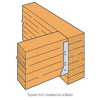 Simpsont Strong-Tie HUC Concealed Flange Hanger for Double 2 x 10 Lumber