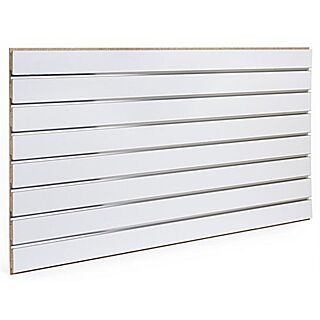 ¾ in., Slotwall Panel, White - 4 ft. x 8 ft.
