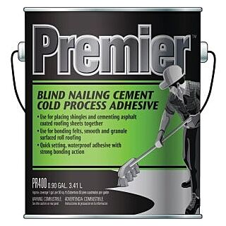 Henry Premier Blind Nailing Adhesive Cement, Black, Liquid Paste, Gallon