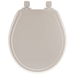 Bemis  Toilet Seat, Round, Wood, White
