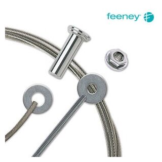 Feeney CableRail Kit Package For Wood Posts,15 ft.