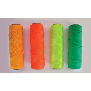 Durables Twisted Nylon Mason Line 24 Ply, Fluorescent Yellow, 185 ft.