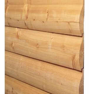 2 x 8 - Rough Sawn/Saw Textured Kiln Dried Spruce Log Cabin Siding
