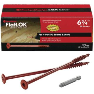 FastenMaster FlatLOK® 6-3/4 in. Structual Wood Screw, 50 Count