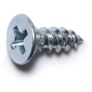 MIDWEST #8 x ½ in. Zinc Plated Steel Phillips Flat Head Wood Screws 180 Count