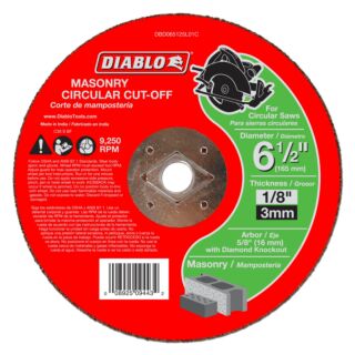 Diablo 6-1/2 Masonry Circular Cut Off Disc