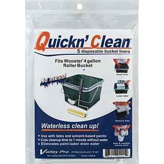 Wooster® R471 Quickn' Clean Bucket Liner, 5 Pack