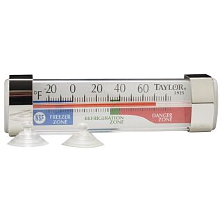 Taylor Fridge/Freezer Thermometer, -20 to 80 deg F, Analog Display