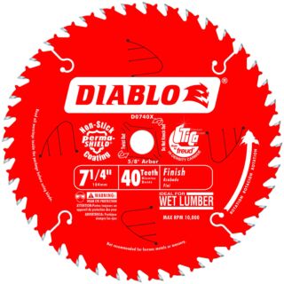 Diablo 7-1/4 in. x 40 Tooth Finish Saw Blade