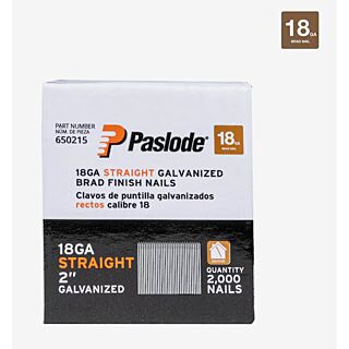 Paslode Collated Brad Nails, 18 Gauge Angled, 2 in., Galvanized, 2,000 Count