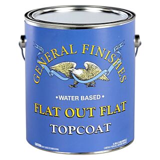 General Finishes®, Water-Based Clear Topcoat, Flat Out Flat