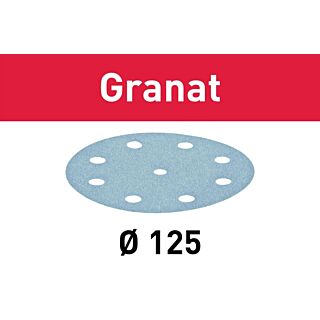 Festool Granat Abrasives STF D125/8, 5 in. (125 mm.), P220 Grit, 100 Pack