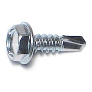 MIDWEST #10-16 x 5/8 in. Zinc Plated Steel Hex Washer Head Self-Drilling Screws, 70 Count