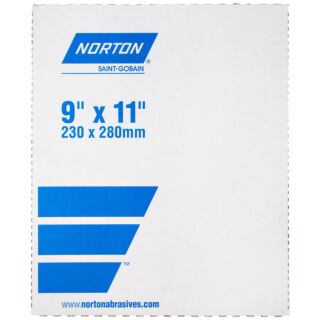 Norton 9 in. x 11 in. Waterproof Paper 600 Grit, 50 Pack