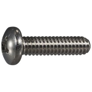 MIDWEST 1/4 in.-20 x 1 in. 18-8 Stainless Steel Coarse Thread Phillips Pan Head Machine Screws, 40 Count