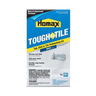 Homax Tough as Tile, Tub Sink & Tile Refinishing Kit, White, 26 oz.