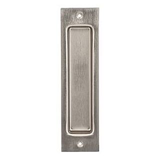 National Hardware N187-024 Door Pull, Flush Mounting, Steel, Satin Nickel