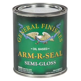 General Finishes®, Oil-Based ARM-R-SEAL Interior Clear Topcoat, Semi-Gloss, Quart