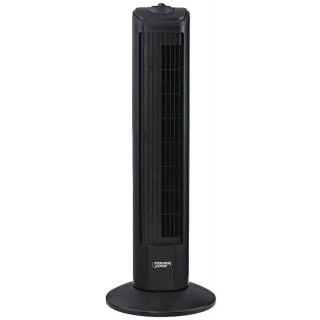 PowerZone Oscillating Tower Fan, Plastic, 28 in Tall, Plastic, Black