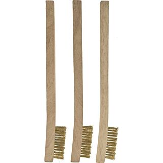Linzer C301 Brush Set, Brass Bristle, 3-pack