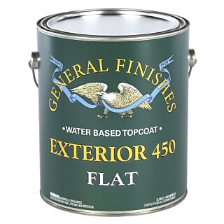General Finishes®, Water-Based Exterior 450 Clear Topcoat, Flat