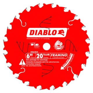 Diablo 6 in. x 20 Tooth Framing Saw Blade for Port-Cable Saw Boss®