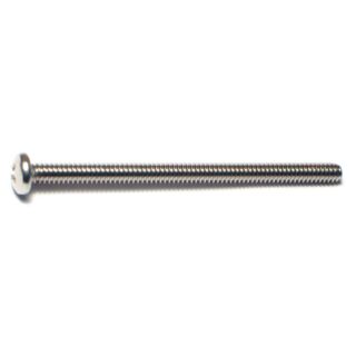 MIDWEST #10-24 x 3 in. 18-8 Stainless Steel Coarse Thread Phillips Pan Head Machine Screws, 20 Count
