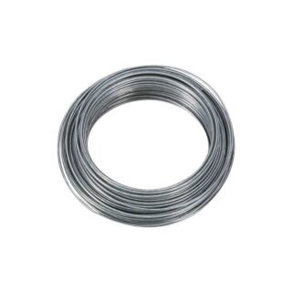 National Hardware V2568 Series N264-770 Wire, 40 lb Working Load Limit, 50 ft L, 0.041 in Dia, Galvanized Steel