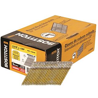 Bostitch Collated 2-3/8 in. x .120, 28 Degree, Stick Framing Nail, Thickcoat™, 2,000 Count