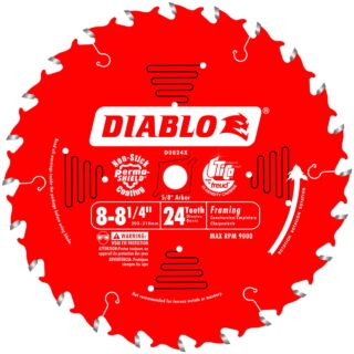 Diablo 8 to 8-1/4 in. x 24 Tooth Framing Saw Blade
