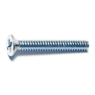 MIDWEST #6-32 x 1 in. Zinc Plated Steel Coarse Thread Phillips Flat Head Machine Screws, 150 Count