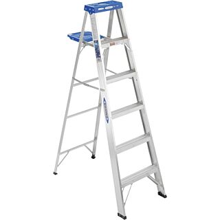WERNER 6 ft. Type I, Step Ladder, Aluminum
