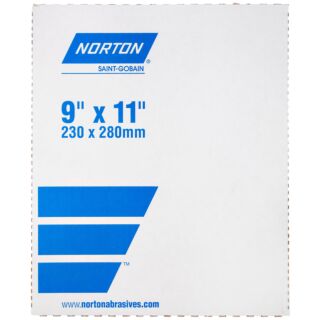 Norton 9 in. x 11 in. Waterproof Paper 320 Grit, 50 Pack