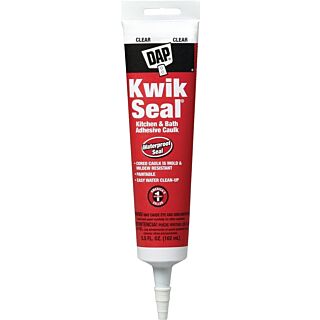 DAP Kwik Seal® Kitchen & Bath Adhesive Caulk, Clear, 5.5 fl. oz.