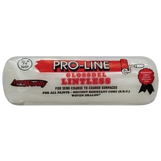 ArroWorthy® 9 in. x 3/4 in. Nap, Pro-Line Glossdel White Lintless Roller Cover