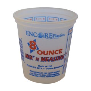 ENCORE Plastics Mix'n Measure Cup, 8 oz.