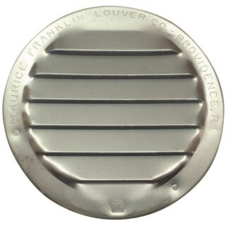 Maurice Franklin 3 in. Mini Louver, Round, Aluminum, Mill 4 Pack