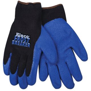 Frost Breaker 1789-L Protective Gloves, Men's, L, Regular Thumb, Knit Wrist Cuff, Black/Blue