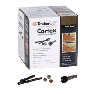 TimberTech® Cortex® for Composite Screws with Plugs, Dark Roast™, 100 LF