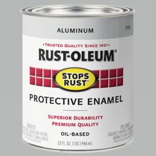 Rust-Oleum® Stops Rust®, Gloss Protective Enamel, Aluminum, Oil-Based, Quart
